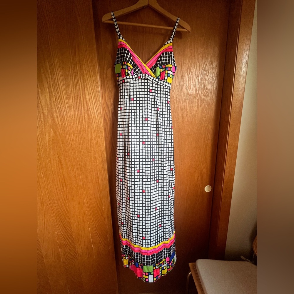 Vintage Sirena Rainbow Mosaic Dress